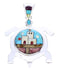 Multicolor Native American Village Design Turtle Pendant YS71422